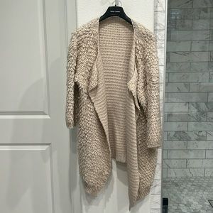 White fluffy Open jacket